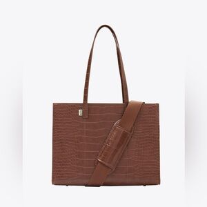 BEIS The Work Tote in Maple Croc NWT
